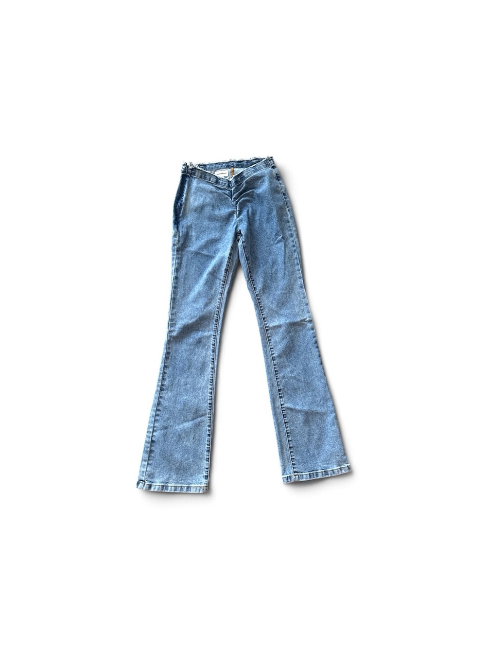 🔴 superdown Light Blue High-Rise Flare Jeans